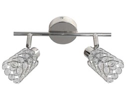 Kinkiet LAMPA ścienna YORK 92-97395 Candellux kryształowa OPRAWA sufitowa PLAFON glamour SPOT chrom przezroczysty