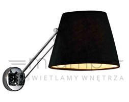 Kinkiet LAMPA ścienna PESSO parete nero Orlicki Design abażurowa OPRAWA na regulowanym ramieniu zyta czarna