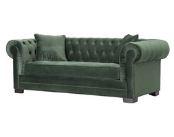 Dekoria Sofa Chesterfield Classic Velvet Deep Forest 3-os., 218 × 96 × 77 cm