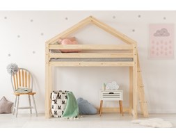 DMPBA 90x190cm Łóżko piętrowe dziecięce domek Mila ADEKO