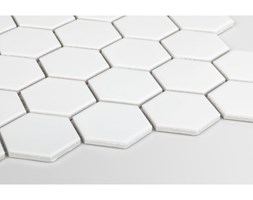 Hexagon duży, biały, matowy
