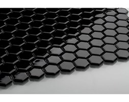 Hexagon mały, czarny, szkliwiony