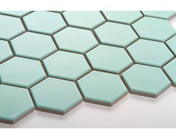 Hexagon duży, miętowy, matowy