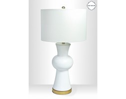 Lampa stołowa, ceramiczna - SHELTON WHITE