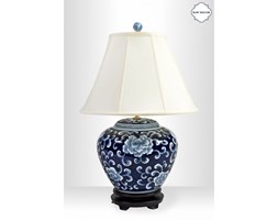 Lampa stołowa, ceramiczna -PEONY COBALT