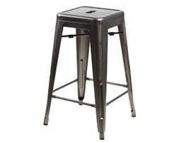Stołek barowy Paris 66cm inspirowany Tolix