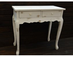 STOLIK STÓŁ DREWNIANY SZAFKA SZAFA SHABBY BIAŁY