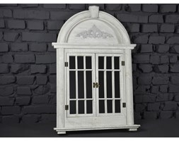 LUSTRO DREWNIANE SZARE OKIENKO SHABBY CHIC