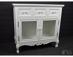 KOMODA Z DREWNA BUKOWEGO I MDF W STYLU RETRO, VINTAGE
