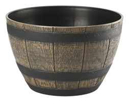 Donica Barrel 33cm, brąz ciemny