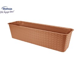 Doniczka balkonowa RATTAN 60cm, terakota