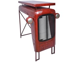 Esschert Design Stolik Tractor, czerwony, IH033