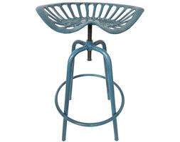 Esschert Design Stołek barowy Tractor, niebieski, IH034