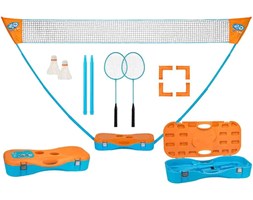 Get & Go Przenośny zestaw do badminton pomarańcz i niebieski 65KA