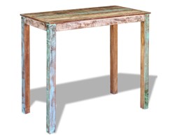 vidaXL Stolik barowy z drewna z recyklingu 115x60x107 cm