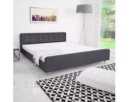 vidaXL Rama łóżka 180x200 cm, tapicerka materiałowa, ciemnoszara
