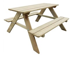 vidaXL Stół piknikowy dla dzieci 89x89,6x50,8 cm, drewno sosnowe FSC