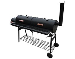vidaXL Grill z wędzarnią Nevada, XL, czarny