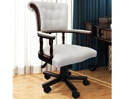 vidaXL Krzesło biurowe Fotel kapitański Chesterfield