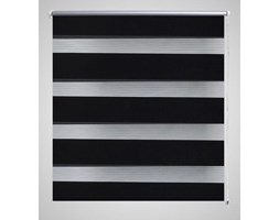 vidaXL Roleta Zebra 120 x 175 cm czarna