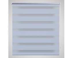 vidaXL Roleta Zebra 120 x 230 cm Biała