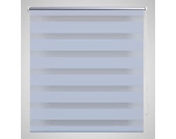 vidaXL Roleta Zebra 140 x 175 cm Biała