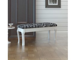 vidaXL Stylowa ławeczka do toaletki, 2-osobowa, 110cm, czarna