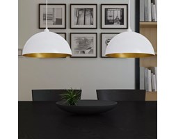 vidaXL Lampy sufitowe, 2 szt., regulowana długość, półokrągłe, białe
