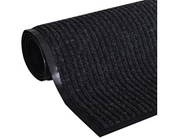vidaXL Wycieraczka pod drzwi PCV czarna 120 x 180 cm