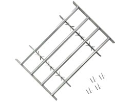vidaXL Krata bezpieczeństwa na okno z regulacją 700-1050 mm 4 metalowe pręty