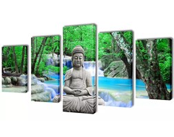 vidaXL Zestaw obrazów Canvas 200 x 100 cm Budda