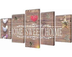vidaXL Zestaw obrazów Canvas 200 x 100 cm Sweet Home