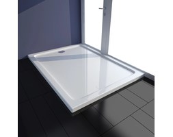 vidaXL Brodzik prysznicowy prostokątny ABS biały 80 x 110 cm