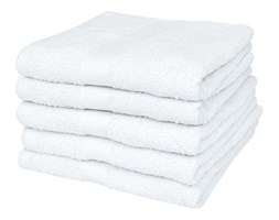 vidaXL Ręczniki, 5 szt., bawełna, 500 g/m², 70x140 cm, białe