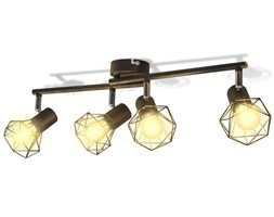 vidaXL Reflektor sufitowy w industrialnym stylu z 4 żarówkami LED