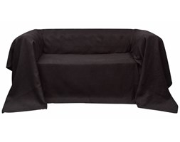 vidaXL Pokrowiec/Narzuta na kanapę micro zamsz brąz 140 x 210 cm