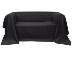vidaXL Pokrowiec/Narzuta na kanapę micro zamsz antracyt 140 x 210 cm