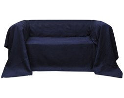 vidaXL Pokrowiec/Narzuta na kanapę micro zamsz granat 140 x 210 cm