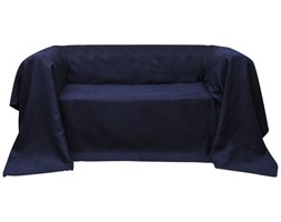 vidaXL Pokrowiec/Narzuta na kanapę micro zamsz granat 270 x 350 cm