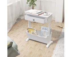 vidaXL Stojak na gazety Melrose Biały