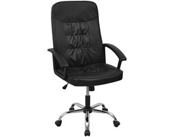 vidaXL vidalXL Krzesło biurowe Sztuczna skóra 67x70 cm Czarne