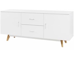 vidaXL Szafka o wysokim połysku, 160x40x70 cm, MDF, biała