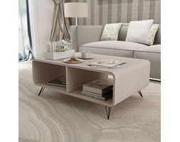 vidaXL Stolik kawowy 90 x 55,5 x 38,5 cm, drewniany, szary