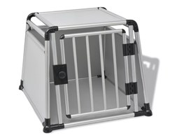 vidaXL Klatka transportowa dla psa, aluminium, rozmiar L