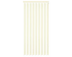 vidaXL Żaluzje pionowe z kremowego materiału 180x250 cm