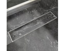 vidaXL Odpływ/Spust przysznicowy liniowy 530x140 mm, stal nierdzewna