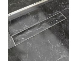vidaXL Odpływ/Spust przysznicowy liniowy 630x140 mm, stal nierdzewna