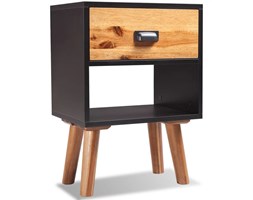 vidaXL Szafka nocna z litego drewna akacjowego, 40x30x45 cm