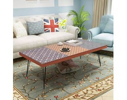vidaXL Stolik kawowy 120x60x38 cm brąz