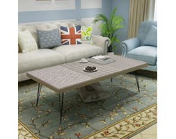 vidaXL Stolik kawowy 120x60x38 cm szary